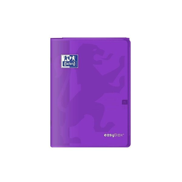 OXFORD Cahier Easybook agrafé - 21 x 29,7 cm - 96p seyes - 90g - Violet