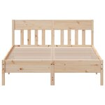 vidaXL Cadre de lit sans matelas 140x190 cm bois de pin massif