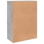 vidaXL Buffet gris béton 60x31x84 cm bois d'ingénierie