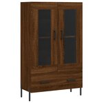 vidaXL Buffet haut chêne marron 69 5x31x115 cm bois d'ingénierie