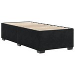 vidaXL Cadre de lit Noir 90x190 cm Velours