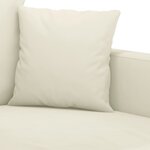 vidaXL Canapé à 2 places Crème 120 cm Velours