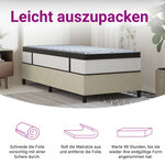 vidaXL Matelas à ressorts ensachés moyen plus 70x200 cm