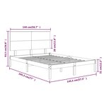 vidaXL Cadre de lit sans matelas 140x190 cm bois de pin massif