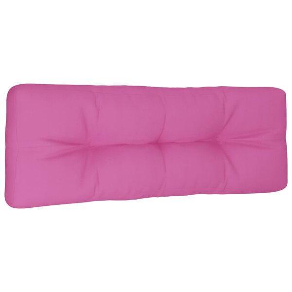 vidaXL Coussin de palette rose 120x40x12 cm tissu