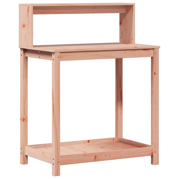 vidaXL Table de rempotage avec étagères bois massif de douglas