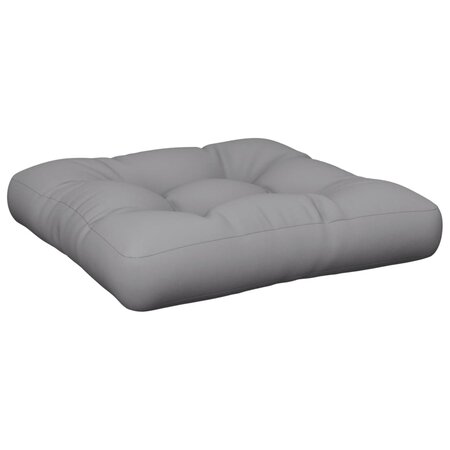 vidaXL Coussin de palette gris tissu