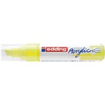Marqueur acrylique large 5000 jaune fluOrescent 5-10 mm EDDING