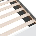 vidaXL Cadre de lit blanc 100x200 cm bois d'ingénierie