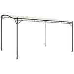 vidaXL Auvent crème 4x3 m 180 g/m² tissu et acier
