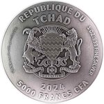 Pièce de monnaie en Argent 5000 Francs g 31.1 (1 oz) Millésime 2024 EGGO WAFFLE PLATE