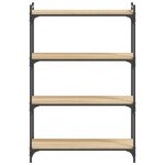 vidaXL Bibliothèque à 4 niveaux chêne sonoma 80x30x120 cm