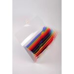 Trieur Valisette Polypropylène 13 Compartiments Crystal - 33x25cm - Cristal - X 5 - Exacompta
