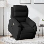 vidaXL Fauteuil inclinable Noir Velours