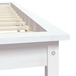 vidaXL Cadre de lit blanc 120x200 cm bois de pin massif