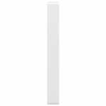 vidaXL Supports d'étagères pour lavabo 2 Pièces blanc rectangulaire acier