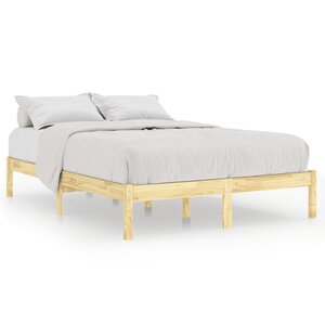 vidaXL Cadre de lit bois de pin massif 140x200 cm