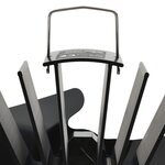 vidaXL Ventilateur de poêle alimenté par chaleur 2 pales Noir