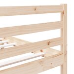 vidaXL Cadre de lit 120x190 cm Petit double Bois massif