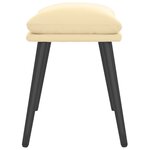 vidaXL Repose-pied Blanc crème 45x29 5x35 cm Velours