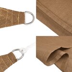 vidaXL Voile d'ombrage 160 g/m² Taupe 4 5x4 5x4 5 m PEHD