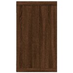 vidaXL Étagères murales cubiques 4 Pièces Chêne marron 80x15x26 5 cm