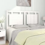 vidaXL Tête de lit Blanc 140 5x4x100 cm Bois massif de pin