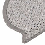 vidaXL Tapis d'escalier autocollants aspect sisal 15 Pièces 65x21x4 cm
