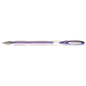 Roller encre gel Signo UM120AC pointe moyenne 0 7mm Violet Pastel x 12 UNI-BALL