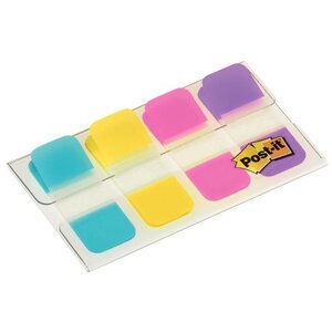 Carte de 40 mini index rigide Post-it 15 8 x 38 mm coloris fun