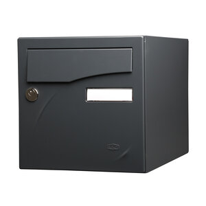Boite aux lettres Préface 1 porte Gris anthracite mat RAL 7016 M