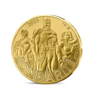 DC COMICS - Monnaie de 500€ Or JUSTICE LEAGUE - SOLIDARITÉ