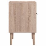 Finori Table de chevet Lusk 61A chêne sonoma 38 5x38 5x57 cm