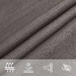 vidaXL Voile d'ombrage 160 g/m² Anthracite 3 5x3 5x4 9 m PEHD