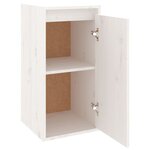 vidaXL Armoire murale Blanc 30x30x60 cm Bois de pin massif