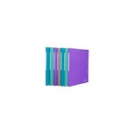 Chemises À Élastiques À Rabats Maxi Capacity Carte Enduite Teksto - A4 - Couleurs Assorties - X 24 - Exacompta