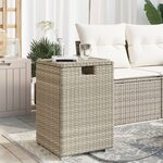vidaXL Table de couverture de bouteille de propane gris clair