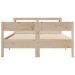 vidaXL Cadre de lit sans matelas 120x190 cm bois de pin massif