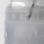 Lot de 1000 sachets plastiques à fermeture zip 100x150mm avec trou de suspension