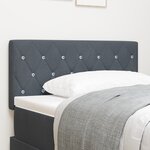 Tête de lit vidaXL avec boutons en cristal capitonnée gris foncé 90 cm en velours