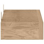 vidaXL Étagères murales 2 Pièces 40x15x4 cm bois de teck massif