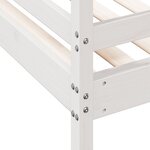 vidaXL Lit superposé 80x200/120x200 cm blanc bois de pin massif