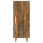 vidaXL Buffet Chêne fumé 34 5x34x90 cm Bois d'ingénierie