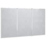 vidaXL Tableau blanc magnétique pliable 120x100x1 7 cm aluminium