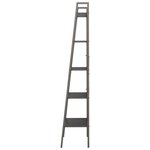 vidaXL Étagère sur pied 5 niveaux Noir 56x35x174 cm