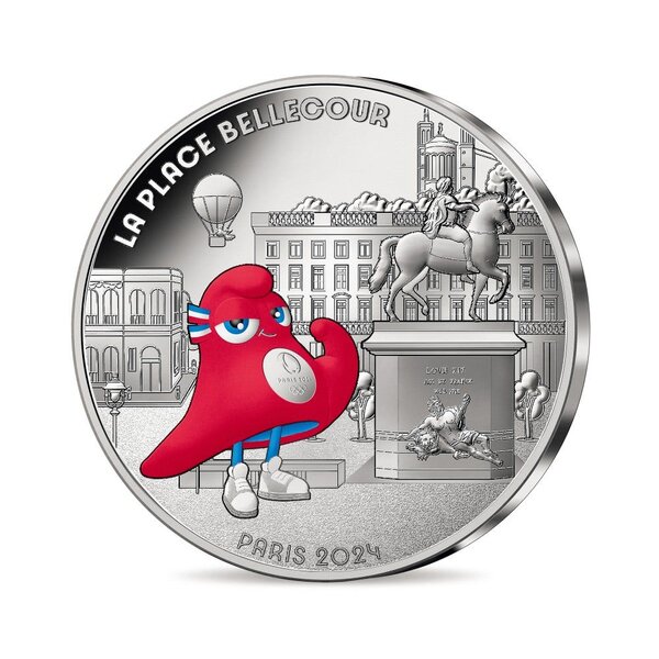 Des souvenirs gravés – La Place Bellecour - Monnaie de 10€ Argent