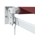 vidaXL Auvent manuel rétractable bordeaux 350x250 cm