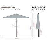 Madison Parasol Elba 300 cm vert