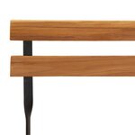 vidaXL Chaises de bistrot pliantes lot de 4 Bois teck solide et acier