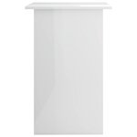 vidaXL Bureau Blanc brillant 90x50x74 cm Bois d'ingénierie